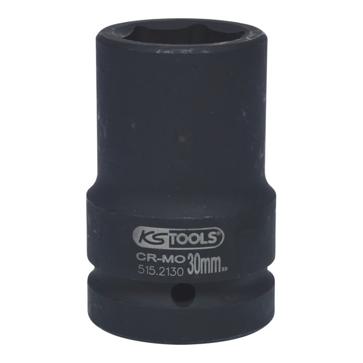 KS Tools 1" zeskant krachtdop, medium lang, 30mm