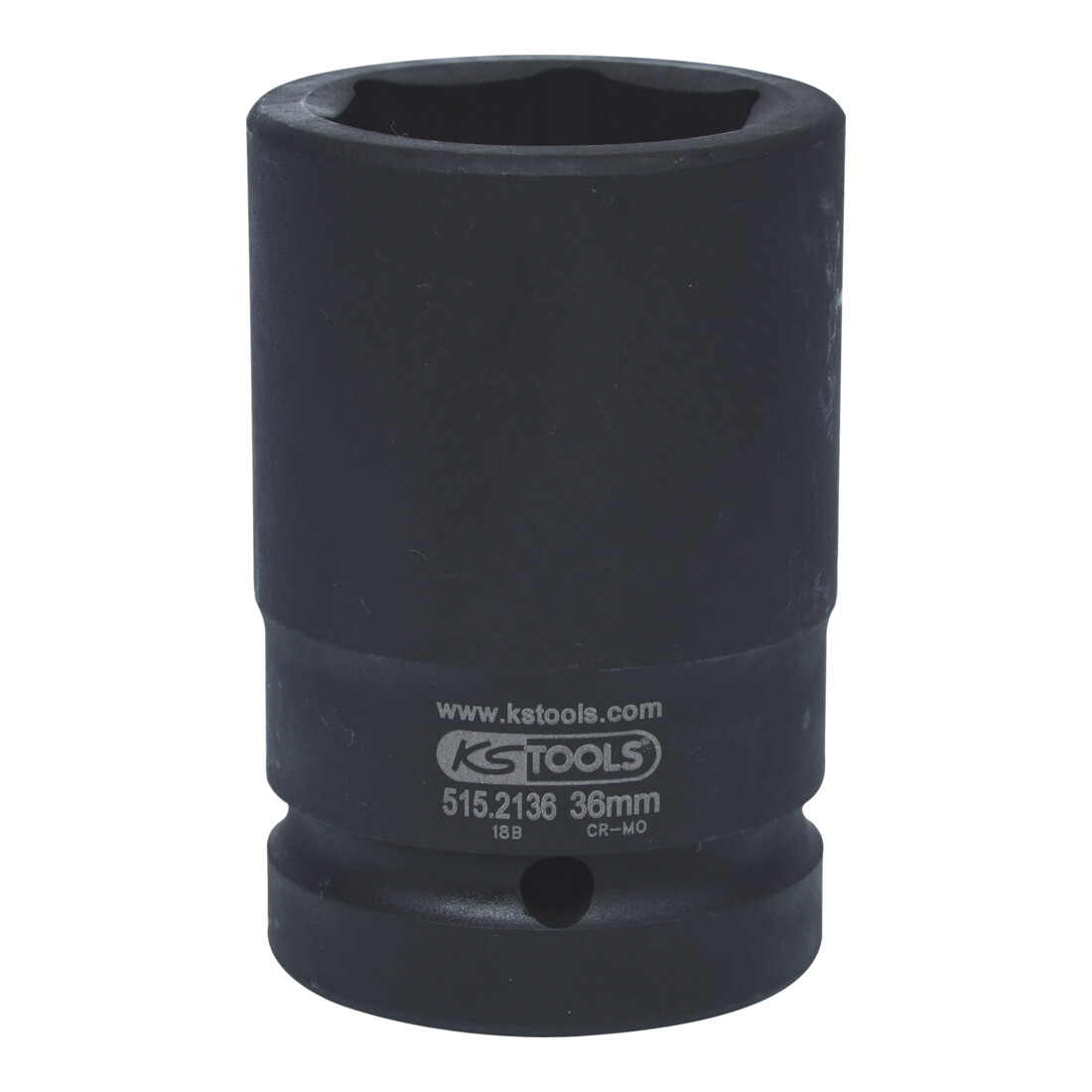 KS Tools 1" zeskant krachtdop, medium lang, 36mm