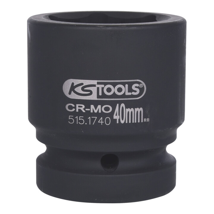 KS Tools 1" zeskantige krachtdop, kort, 40mm