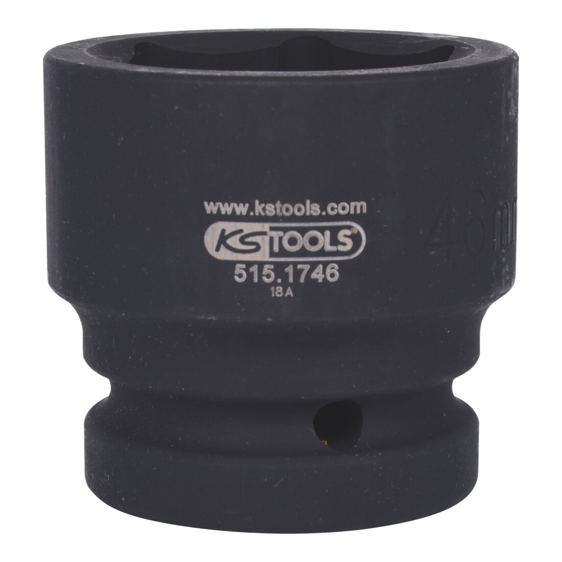 KS Tools 1" zeskantige krachtdop, kort, 46mm