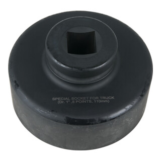 KS Tools 1 Zoll Achsmuttern-Schlüssel, 8-kant, kurz, 110 mm