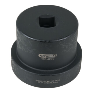 KS Tools 1 Zoll Achsmuttern-Schlüssel mit Führungsbund, 12-kant, 90 mm