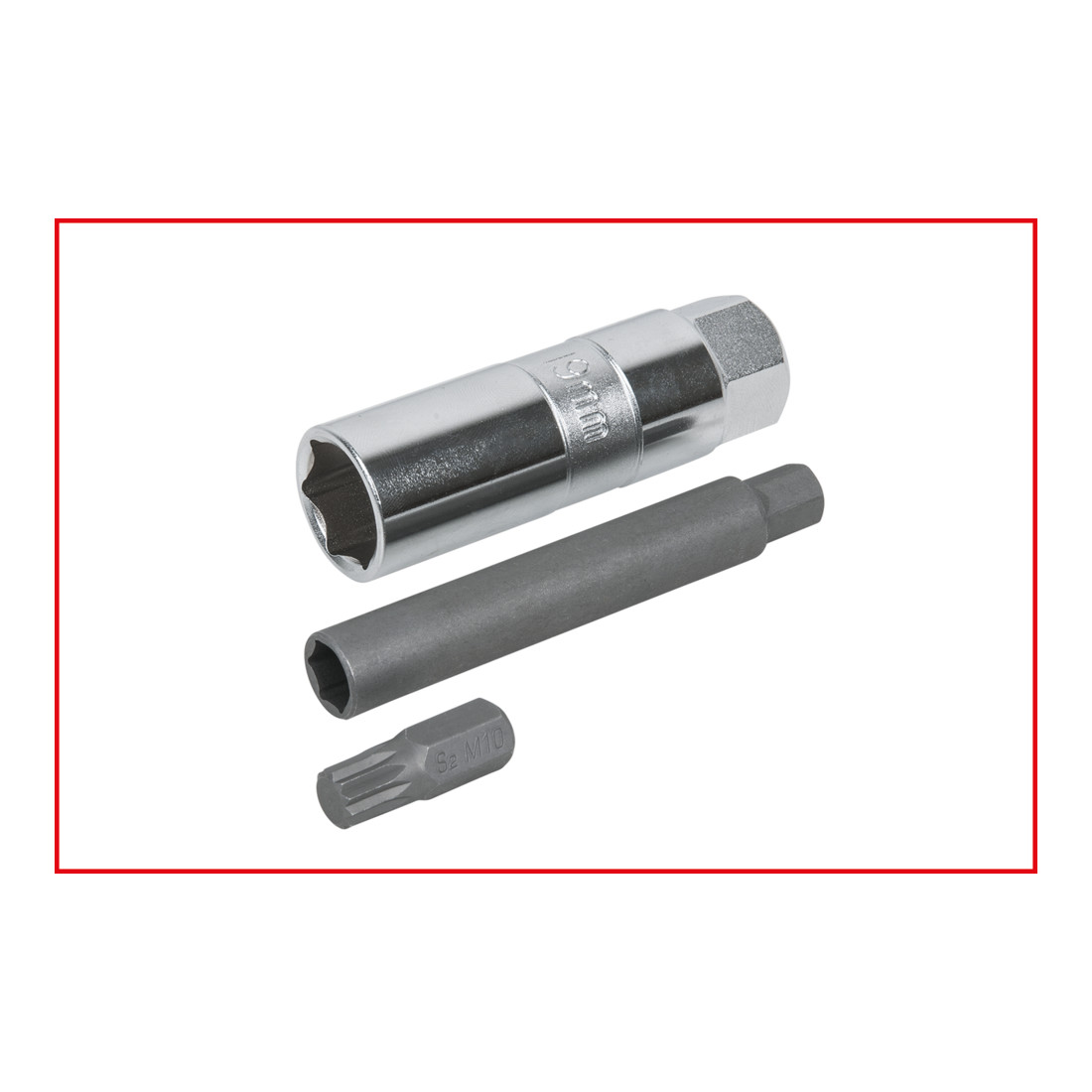 KS Tools 10 mm Stoßdämpfer-Außensechskant-Gegenhalter-Bit-Stecknuss