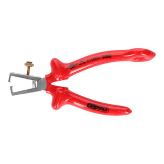 KS Tools 1000V Pince à dénuder avec oeillet de sécurité pour câble de sécurité