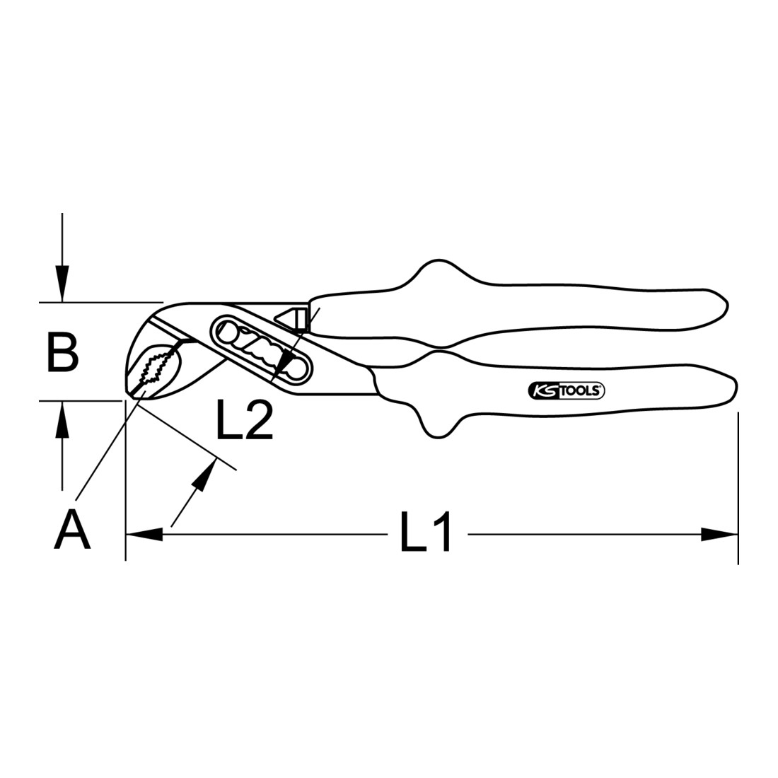 KS Tools CLASSIC 1000V Pince à pompe à eau