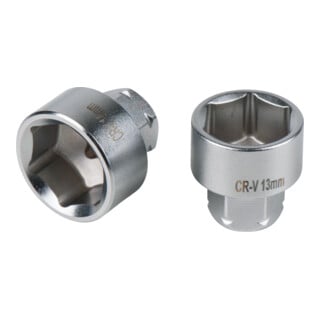 KS Tools 11 mm Durchgangs-Stecknuss, 8 mm