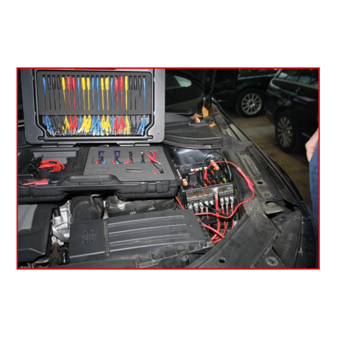 KS Tools 12/24V Jeu de câbles de mesure et de vérification pour diagnostic Master, 92 pcs