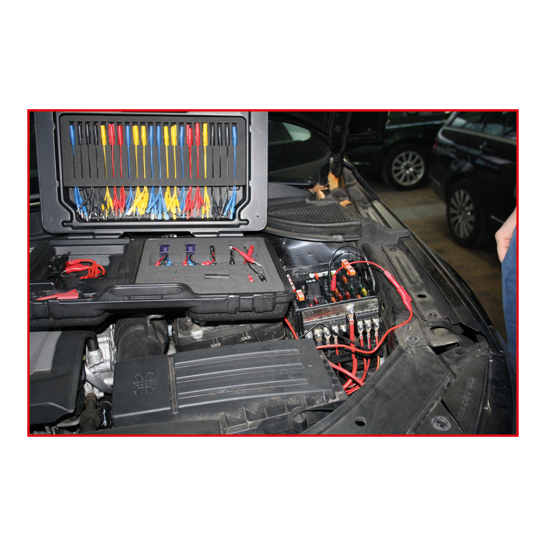 KS Tools 12/24V Jeu de câbles de mesure et de vérification pour diagnostic Master, 92 pcs