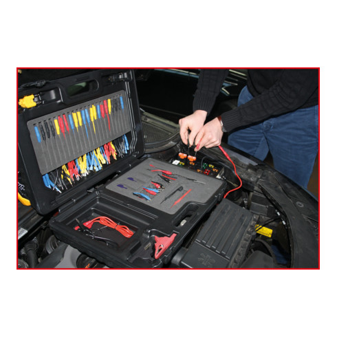 KS Tools 12/24V Master Diagnose Prüf- und Mess-Kabel-Satz, 92-tlg.