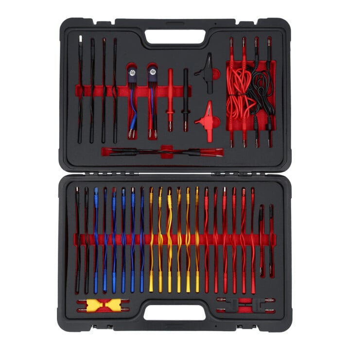 KS Tools 12/24V Master diagnostische test en meet kabelset, 92 stuks.