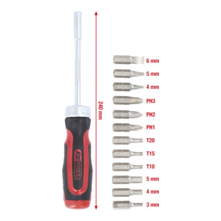 KS Tools 12-in-1 ratel-bit-schroevendraaier