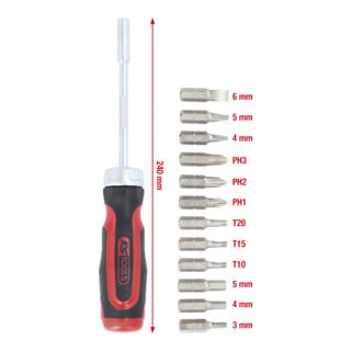 KS Tools 12 in 1 Ratschen-Bit-Schraubendreher