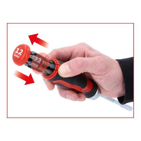 KS Tools 12 in 1 Ratschen-Bit-Schraubendreher