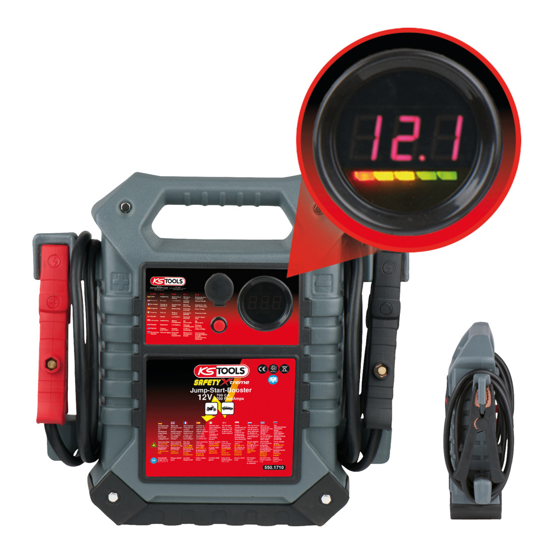 KS Tools 12 V accubooster, mobiele startbooster 700 A