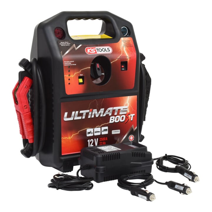 KS Tools 12 V accubooster, mobiele startbooster 850 A