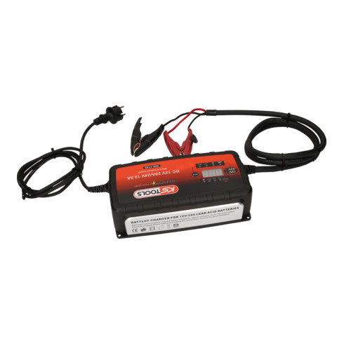 KS Tools 12V + 24V SMARTcharger hoogfrequent acculader 25A/12.5A