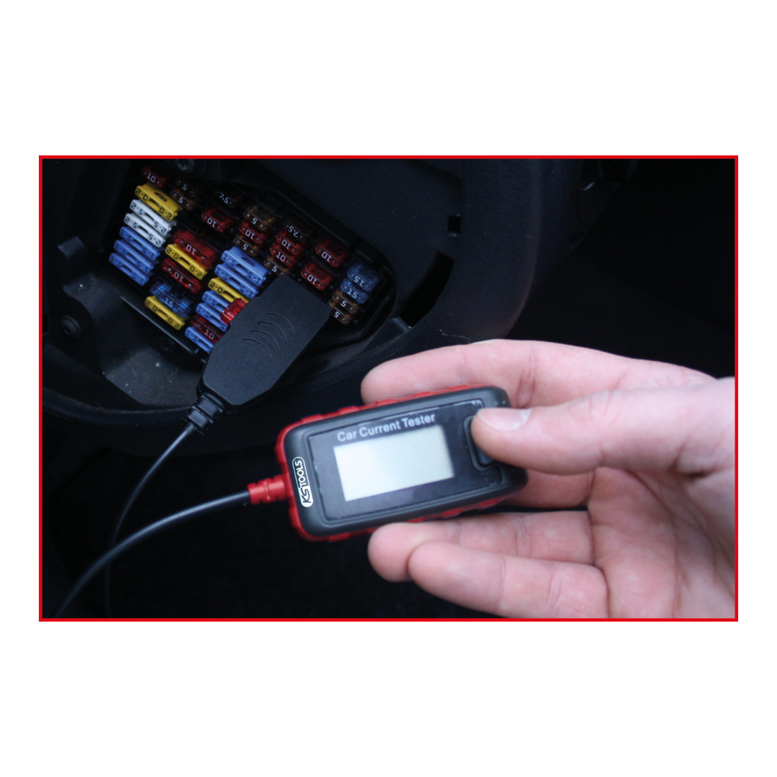 KS Tools 12V-48V Sicherungs-Amperemeter 20A, Mini