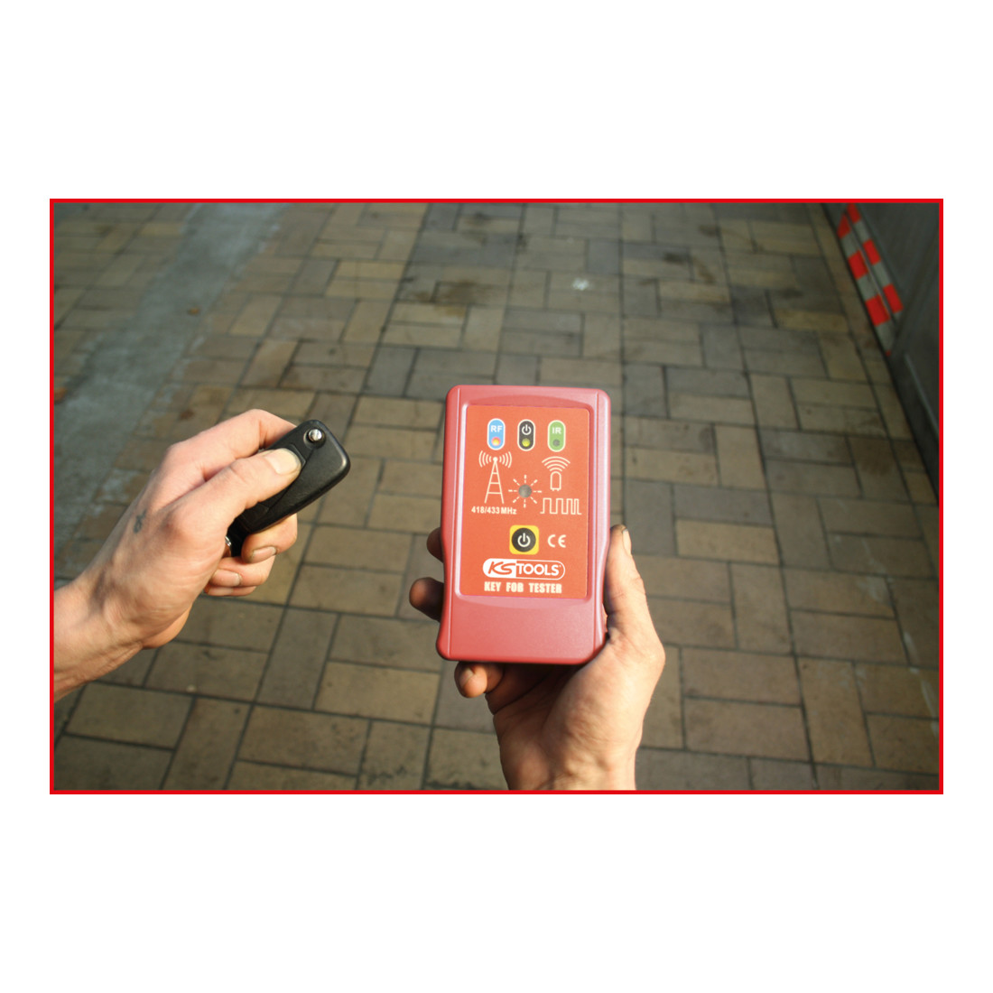 KS Tools 12V Infrarot- und Hochfrequenz-Schlüssel-Tester