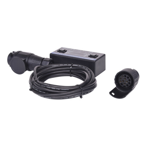 KS Tools 12V trekkend voertuig tester / tester voor aanhanger krachtdop set 7 + 13-polig, 2-delig