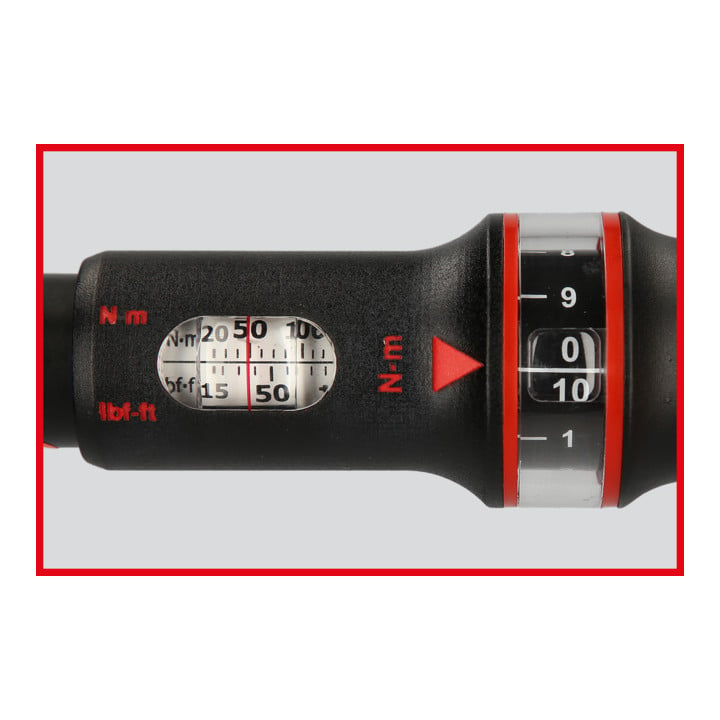 KS Tools 14x18 mm Clés dynamométriques à e mmanchement ERGOTORQUE®precision, 20-100 Nm