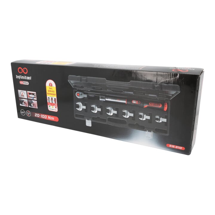 KS Tools 14x18mm INFINITOOL Einsteck-Drehmomentschlüssel-Satz 20-100Nm, 8-tlg