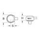 KS Tools 14x18mm verstelbare ratel, 1/2"