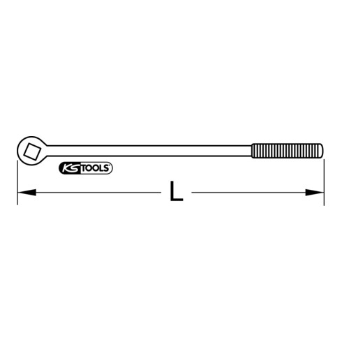 KS Tools 18mm Radiator-Windeisen, 500mm