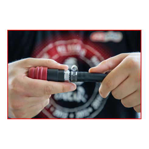 KS Tools 2 Stufen-Druckluft-Sicherheitskupplung mit Schlauchtülle