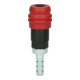 KS Tools 2-traps persluchtveiligheidskoppeling met slangpilaar, 11mm