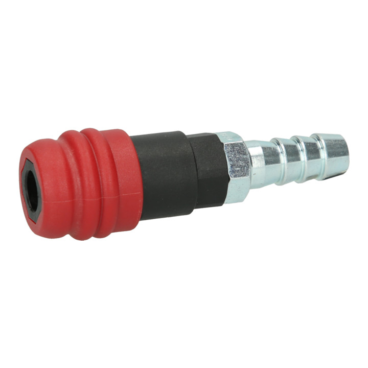 KS Tools 2-traps persluchtveiligheidskoppeling met slangpilaar, 14,5mm