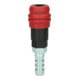 KS Tools 2-traps persluchtveiligheidskoppeling met slangpilaar, 14,5mm