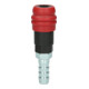 KS Tools 2-traps persluchtveiligheidskoppeling met slangpilaar, 14,5mm