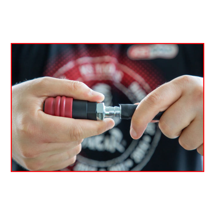 KS Tools 2-traps persluchtveiligheidskoppeling met slangpilaar, 14,5mm