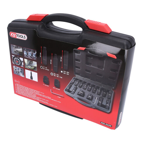 KS Tools 3/4"+1" power verwisselbare bitset, 16 stuks