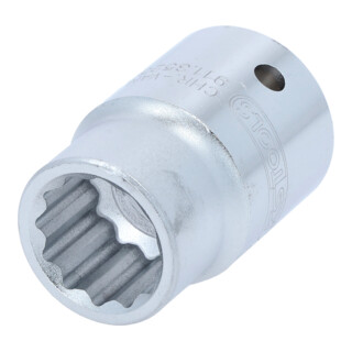 KS Tools 3/4" 12-kant-Stecknuss, kurz, 21 mm