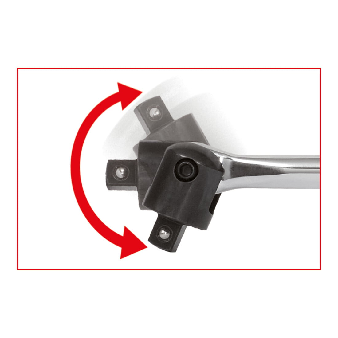 KS Tools 3/4" CHROMEplus Gelenk-Steckgriff, 1030mm