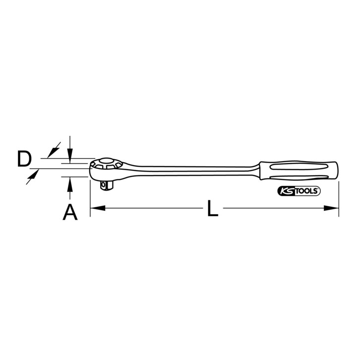 KS Tools 3/4" Cliquet, 72 dents