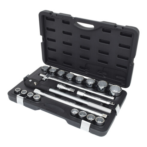 KS Tools 3/4" Coffret de douilles, 21 pcs. 12 pans