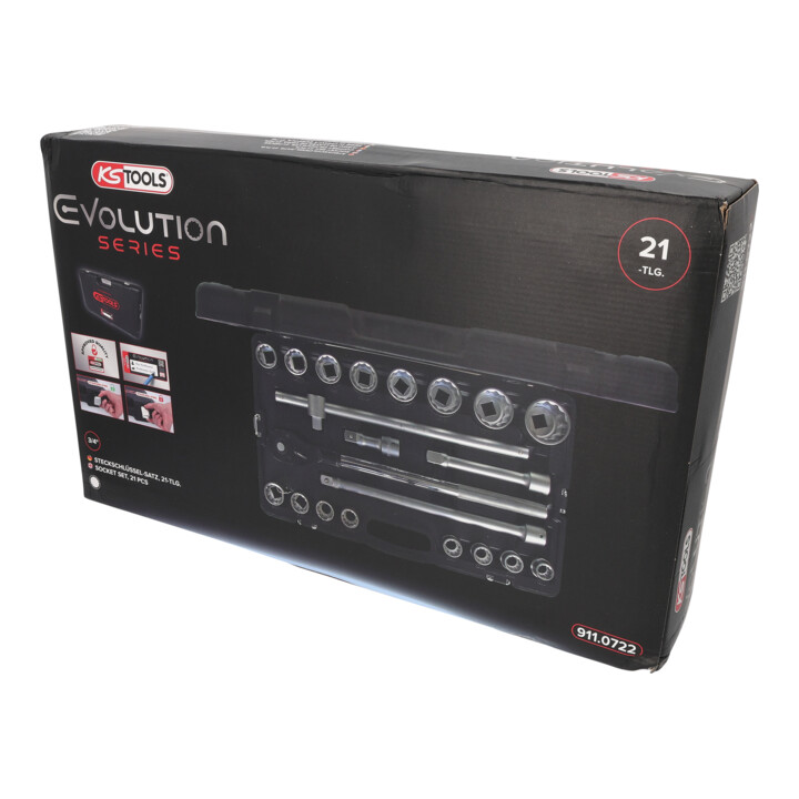 KS Tools 3/4" Coffret de douilles, 21 pcs.