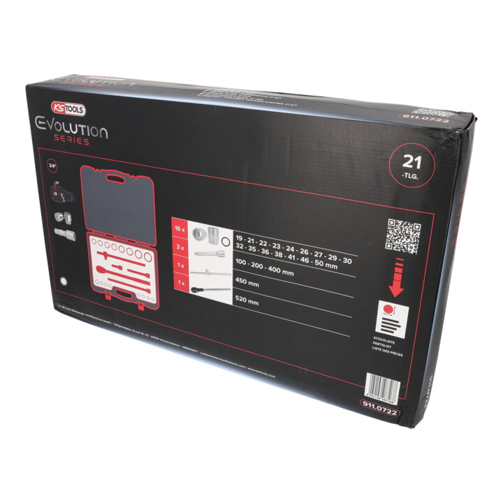 KS Tools 3/4" Coffret de douilles, 21 pcs.