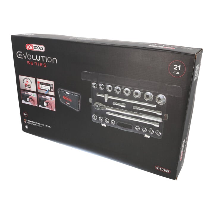 KS Tools 3/4" Coffret de douilles, 21 pcs.