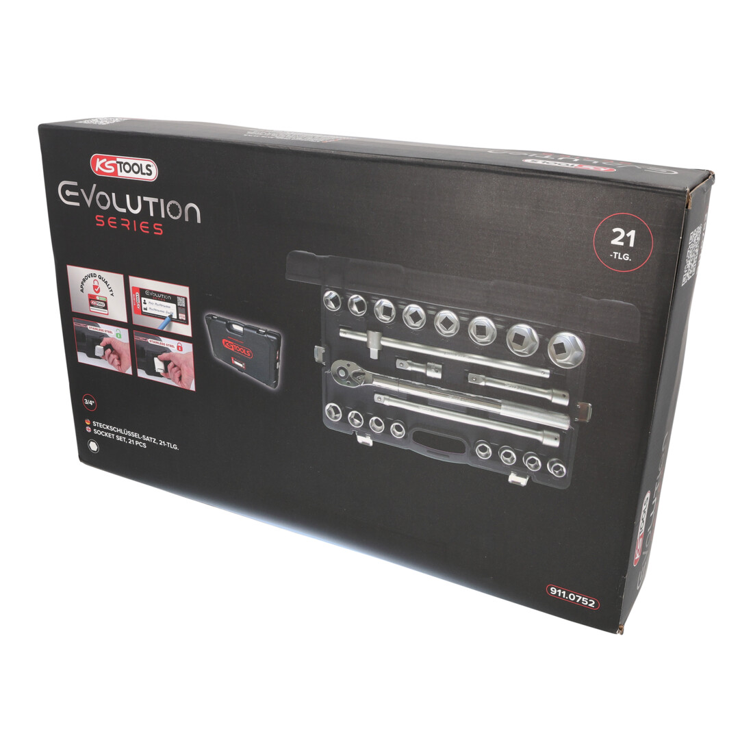 KS Tools 3/4" Coffret de douilles, 21 pcs.