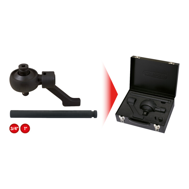 KS Tools 3/4" Démultiplicateurs de couples, 2700Nm