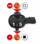 KS Tools 3/4" Démultiplicateurs de couples, 2700Nm-4
