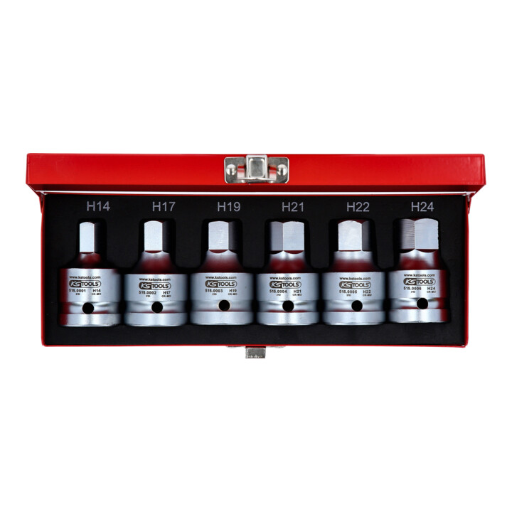 KS Tools 3/4" dopsleutelset, 6 stuks, 14-24mm