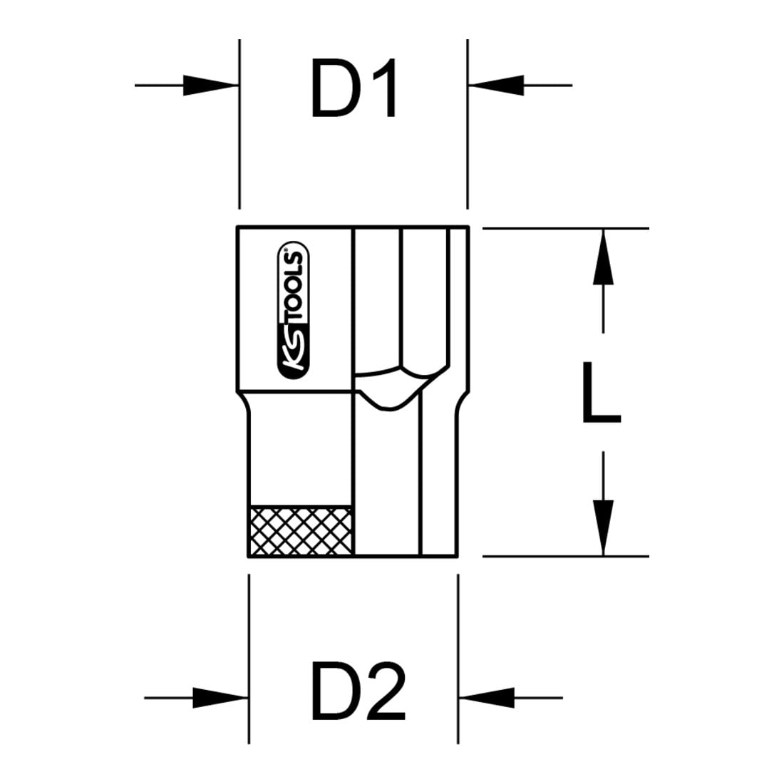 KS Tools 3/4" BRONZEplus connecteur à six pans creux BRONZEplus