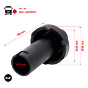 KS Tools 3/4" gleufmoersleutel met 6 moeren voor Mercedes, 80-95mm-2