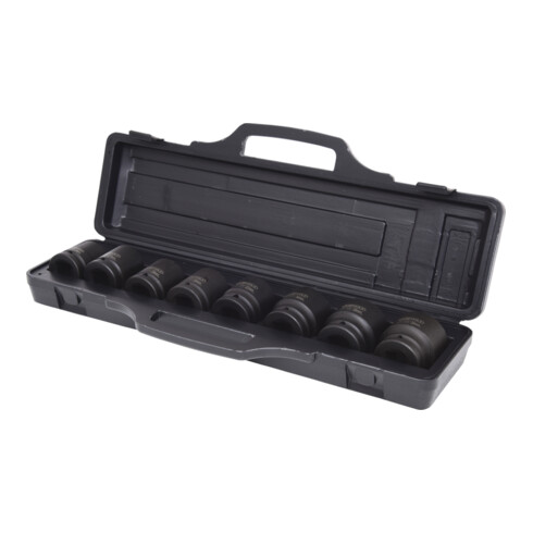 KS Tools 3/4" Jeu de douilles à chocs 6 pans, 8 pcs. courtes, 24-38mm