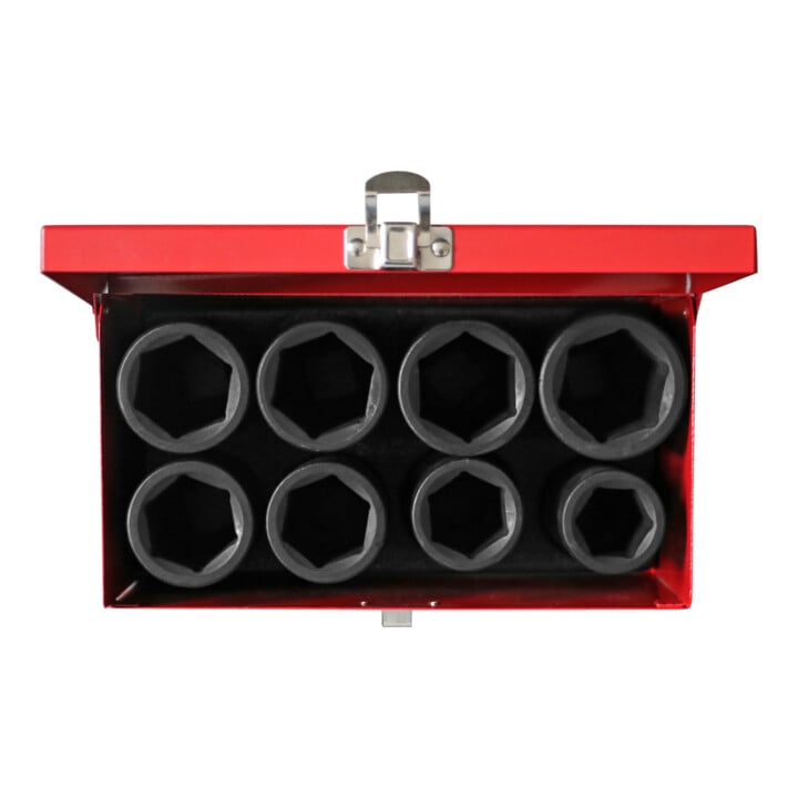 KS Tools 3/4" Jeu de douilles à chocs 6 pans, 8 pcs. longues