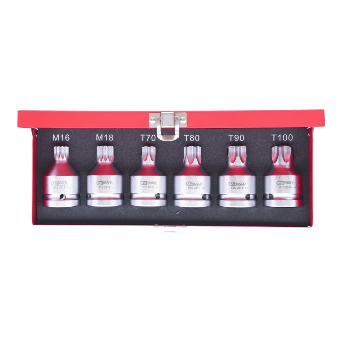 KS Tools 3/4" Jeu d'embouts à choc XZN+TX, avec perçage, 6 pcs.